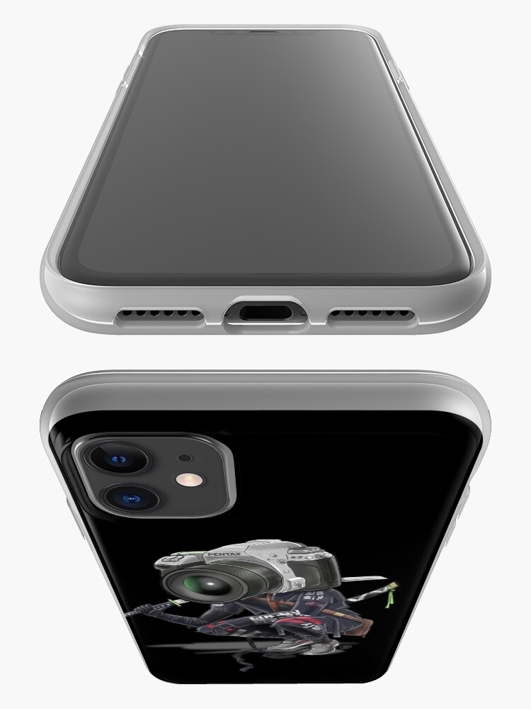 Vista alternativa de Funda y vinilo para iPhone Pentax K5 Silver Samurai (negro)