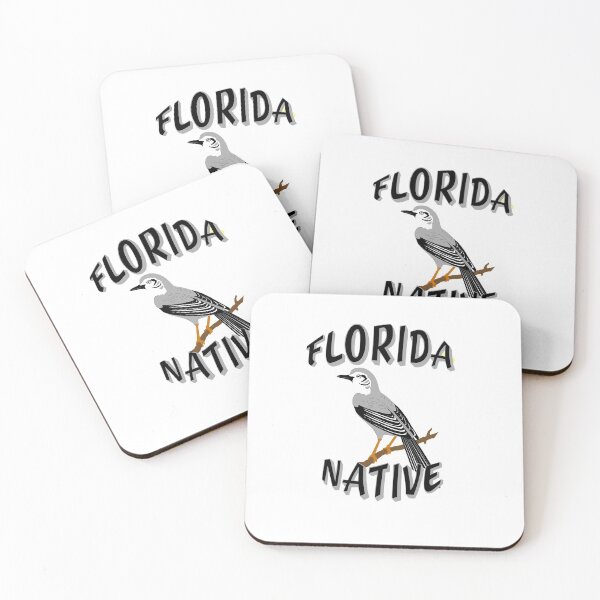 Item preview, Florida Native with State Bird the Mocking Bird designed and sold by Rightbrainwoman.