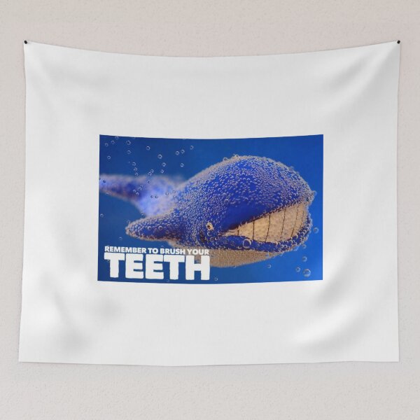 Item preview, Blue whale with beautiful white teeth. designed and sold by teesbykim.