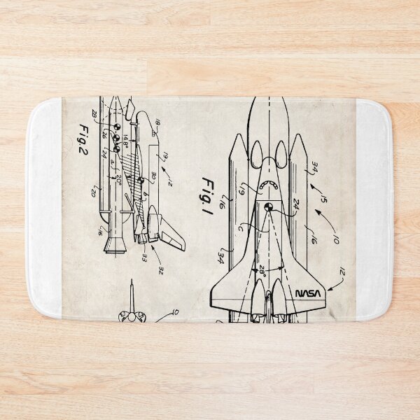 Item preview, NASA Space Shuttle Invention Patent Art designed and sold by Stephen Chambers / The Pop Art Factory.