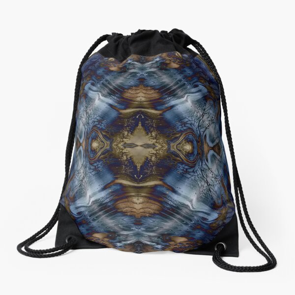 Wood and Water Drawstring Bag