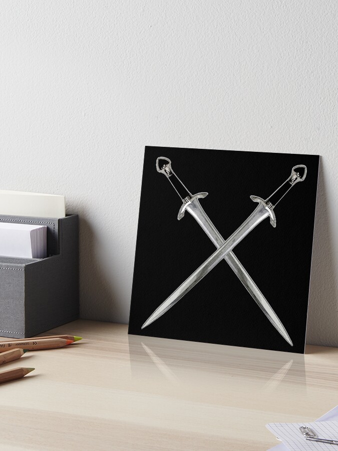 Printed vinyl Crossed Swords