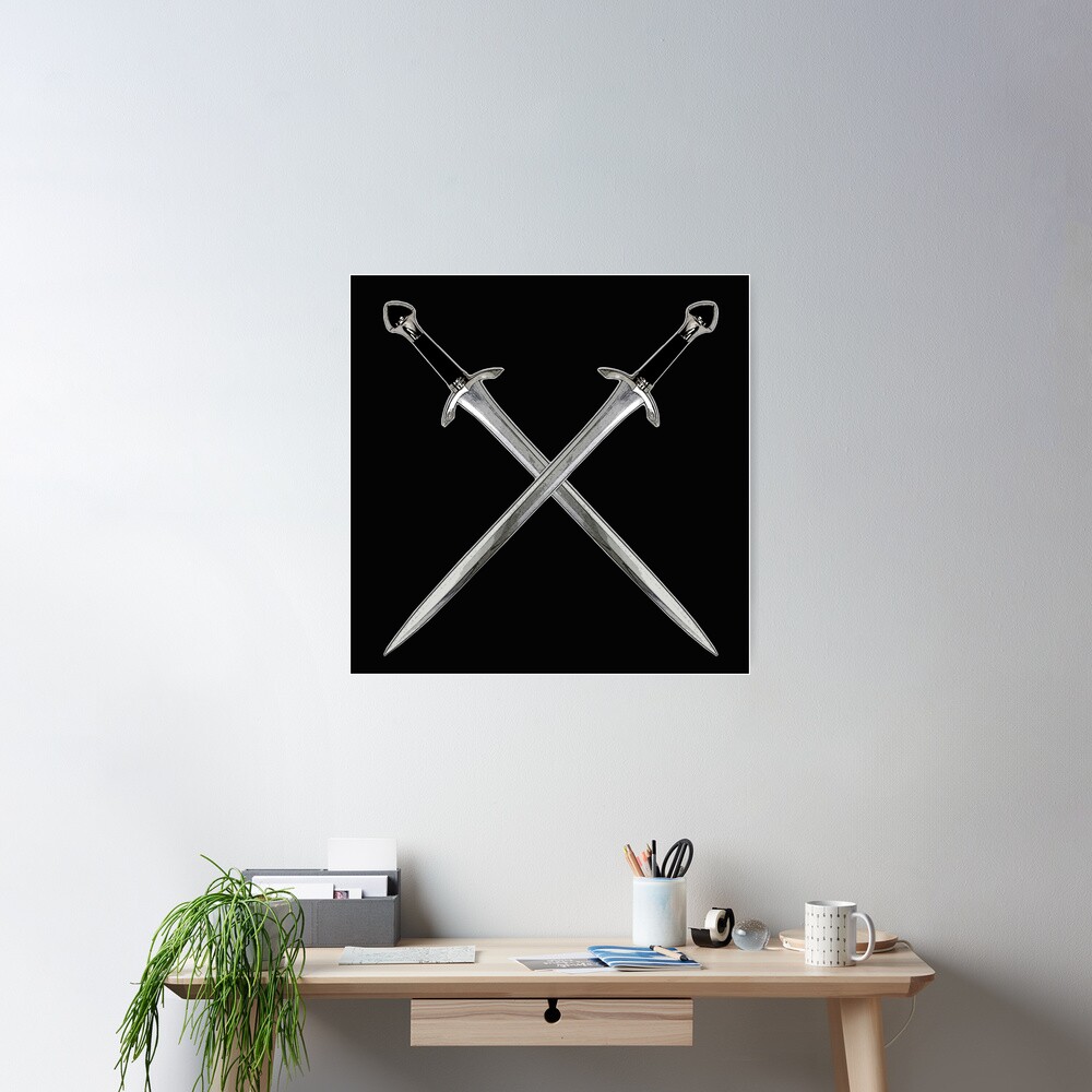 Sword Cross Swords Wall Decal