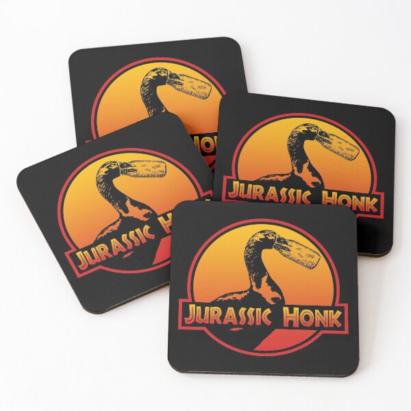 Item preview, Jurassic Honk Goose, Goose Game Meme, Gander Dinosaur Park Honk Annoying Geese Vibe Check Bird, Reusable Facemask, Washable Face Cover, Tee, Home Office Decor Idea designed and sold by Any Color Designs.