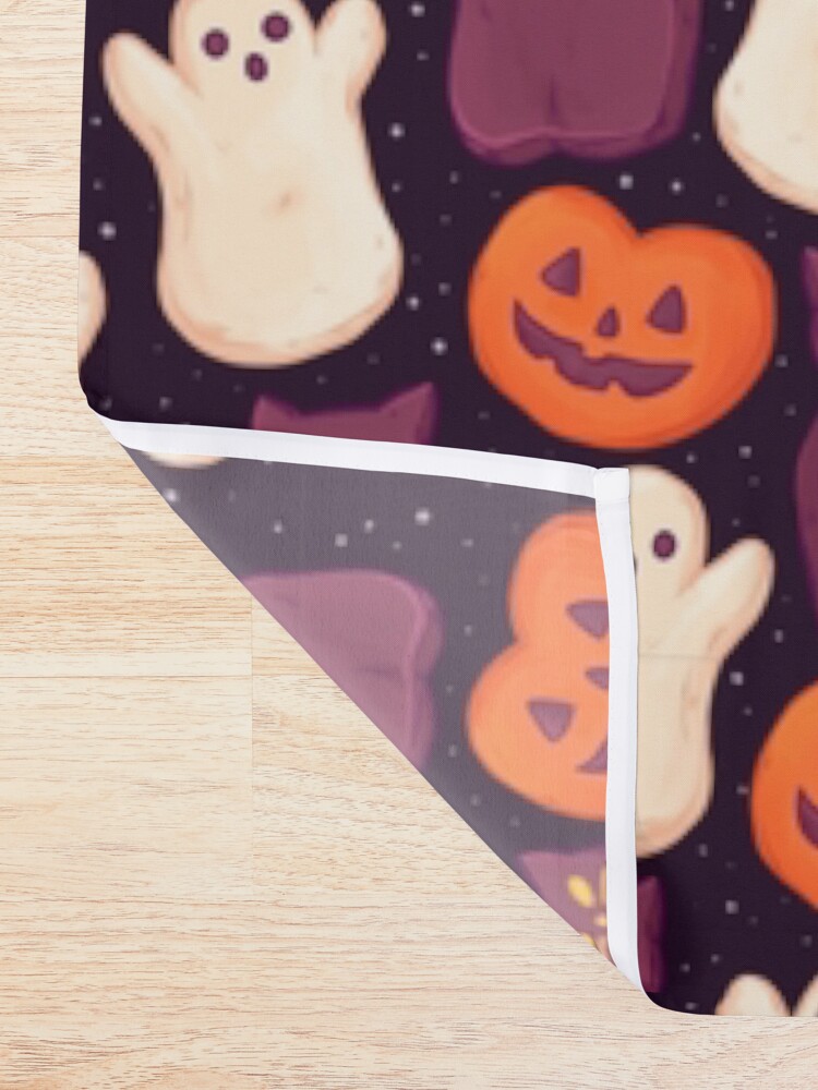 Alternate view of Halloween Marshmallows Dark Shower Curtain