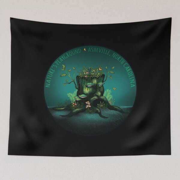 Item preview, Asheville, NC - Nature's Playground - Wizard Stump designed and sold by Serena's Asheville Merch.