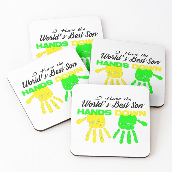Item preview, I Have the World's Best Son Hands Down designed and sold by Rightbrainwoman.