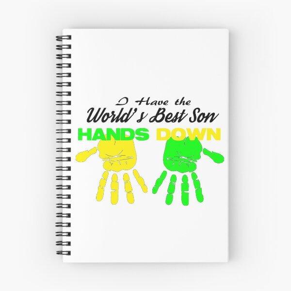Item preview, I Have the World's Best Son Hands Down designed and sold by Rightbrainwoman.