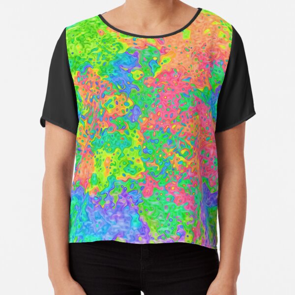 Abstract pattern Chiffon Top