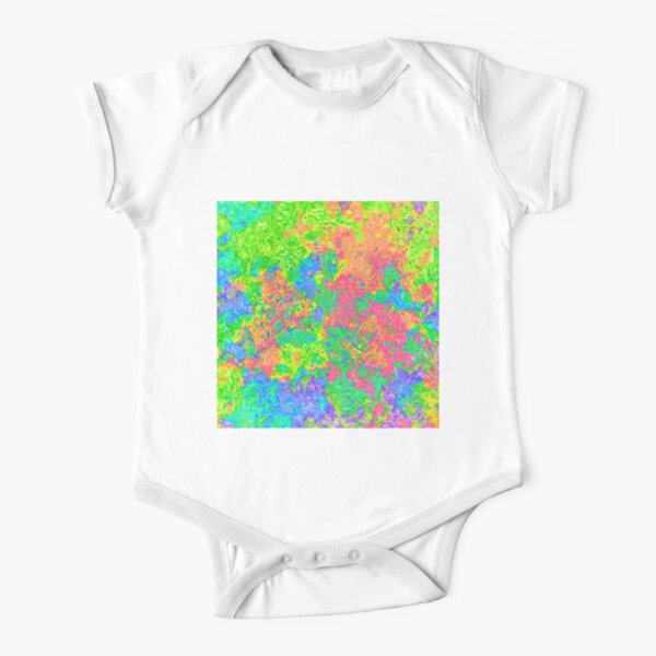 Abstract pattern Short Sleeve Baby One-Piece
