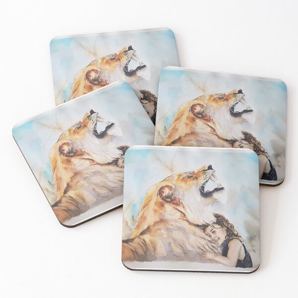 Item preview, Lion and girl designed and sold by Valérie Catanzaro ART.