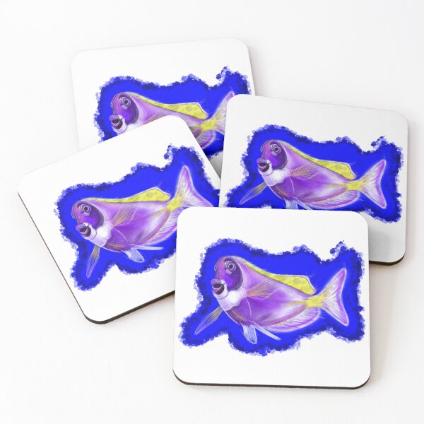 Item preview, Friendly purple fish designed and sold by Raphaela Pohle.