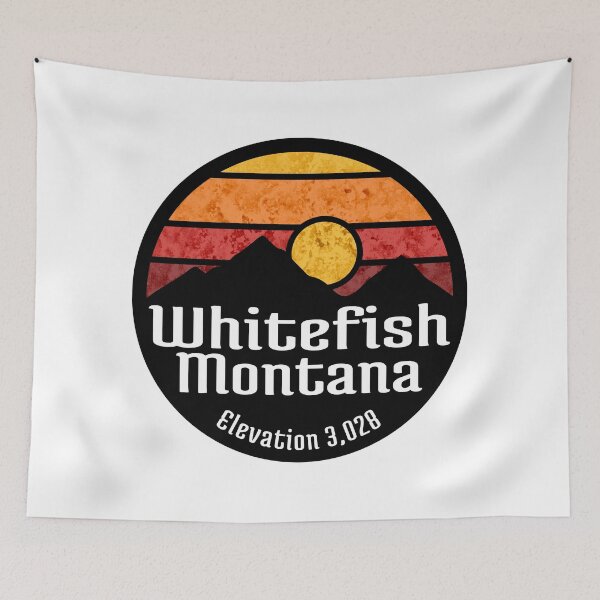 Item preview, Ski Whitefish Montana Skiing Hiking Camping Biking Bike designed and sold by DESTINATIONS DECAL.