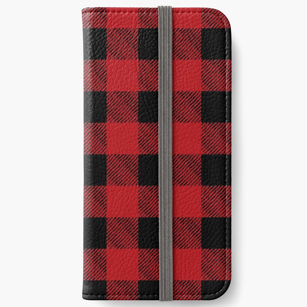 Red and Black Flannel Spiral Notebook for Sale by designsbycollin