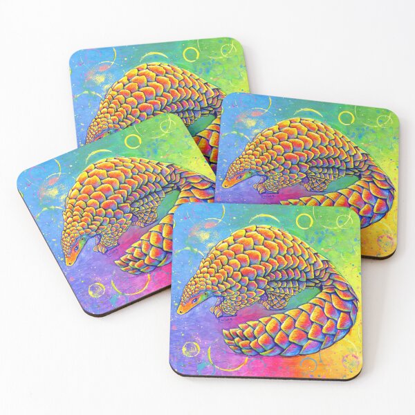 Item preview, Psychedelic Rainbow Pangolin designed and sold by Rebecca Wang.