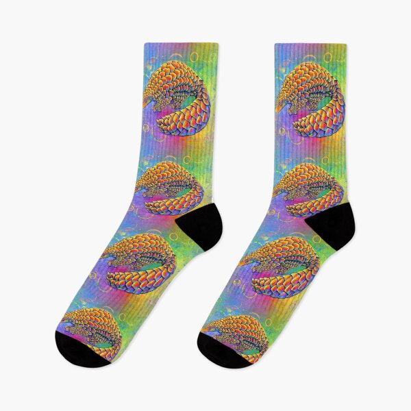 Item preview, Psychedelic Rainbow Pangolin designed and sold by Rebecca Wang.