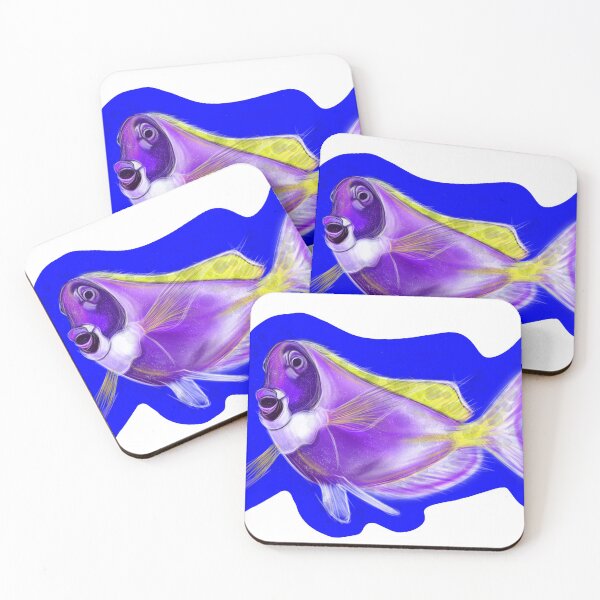 Item preview, Friendly purple fish designed and sold by Raphaela Pohle.