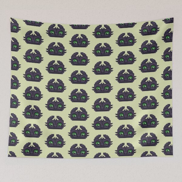 Item preview, Pixel Toothless Head designed and sold by scribblefoxx.