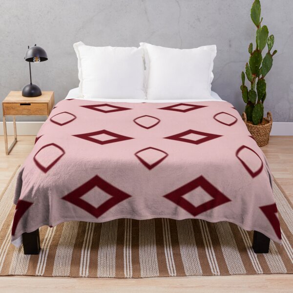Item preview, Pink and Maroon Diamond Pattern designed and sold by Poetic Patterns Studio.
