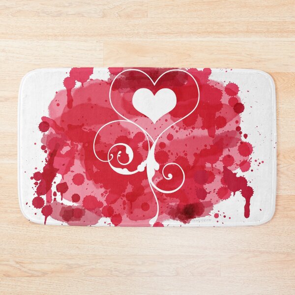 Item preview, Red Paint Splashed Heart Cutout | Cherie's Art original (c)2020 designed and sold by CheriesArt.