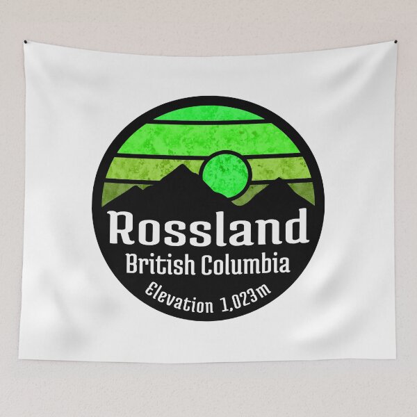 Item preview, Ski Rossland British Columbia Canada Skiing Hiking Camping Biking Bike Kootenay BC designed and sold by DESTINATIONS DECAL.