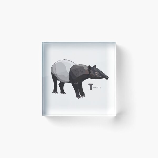 Item preview, Funky Animal Alphabet: T is for Tapir designed and sold by abigailhausman.