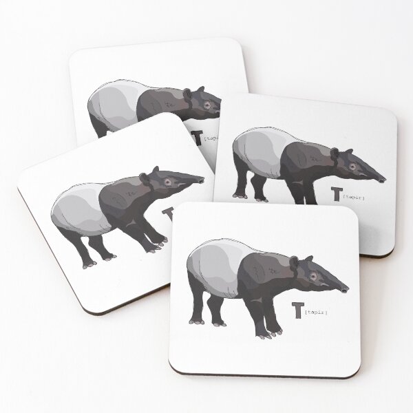 Item preview, Funky Animal Alphabet: T is for Tapir designed and sold by abigailhausman.