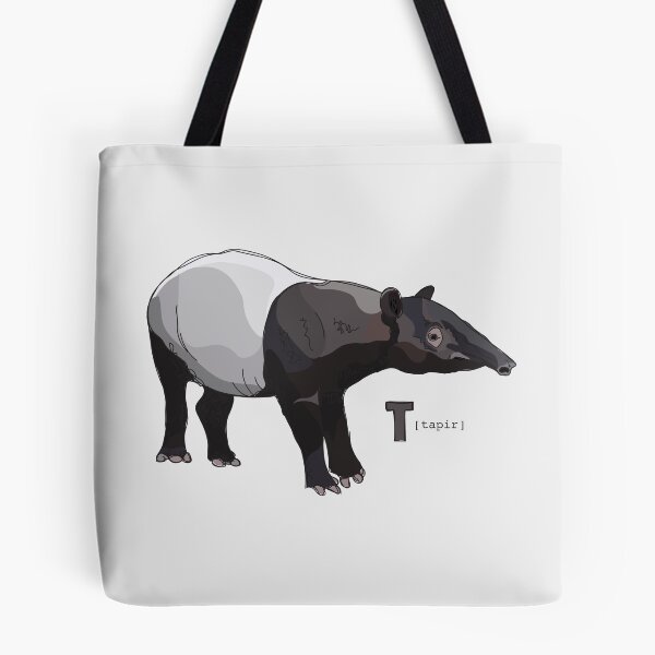 Item preview, Funky Animal Alphabet: T is for Tapir designed and sold by abigailhausman.