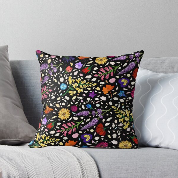 Item preview, Flower Child Pattern (Black) designed and sold by Noelle Blue Moon.