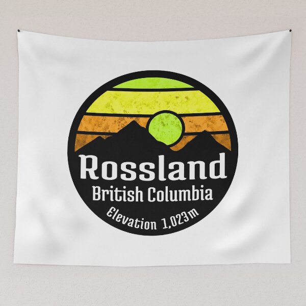 Item preview, Ski Rossland British Columbia Canada Skiing Hiking Camping Biking Bike Kootenay BC designed and sold by DESTINATIONS DECAL.