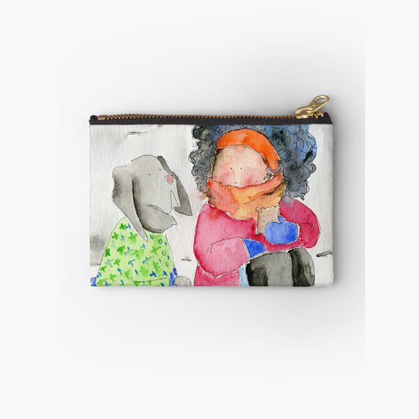 Item preview, Girl and her dog | watercolor illustration designed and sold by alisonsadler.