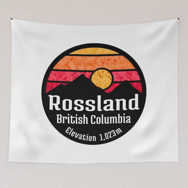 Item preview, Ski Rossland British Columbia Canada Skiing Hiking Camping Biking Bike Kootenay BC designed and sold by DESTINATIONS DECAL.