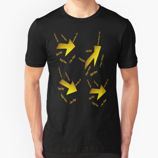 This way that way © Slim Fit T-Shirt