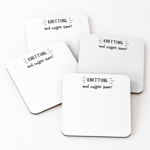Item preview, Funny Knitting Gift - Gift For Knitting Lovers - Knitting And Coffee Time designed and sold by Galvanized.