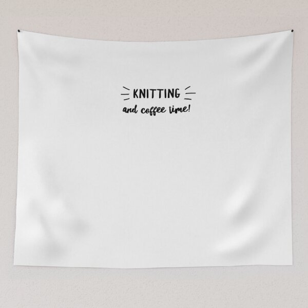 Item preview, Funny Knitting Gift - Gift For Knitting Lovers - Knitting And Coffee Time designed and sold by Galvanized.