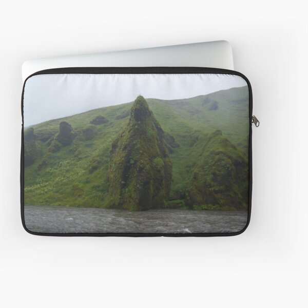 Rocks by Skogafoss Laptop Sleeve
