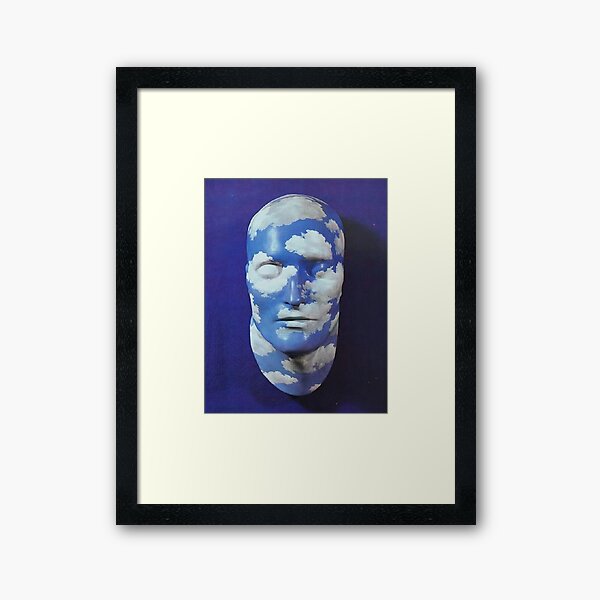 Painted Plaster Mask - Rene Magritte Framed Art Print