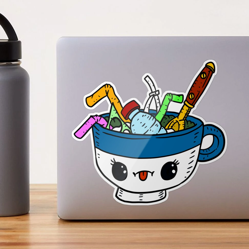 Be the Change Soup Sticker Laptop Sticker Cute Water Bottle