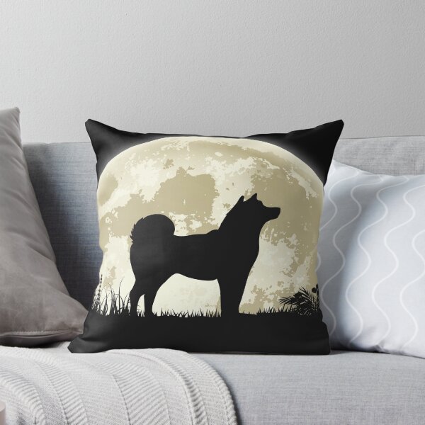 Artikelvorschau, Shiba inu Silhouette vor dem Mond entworfen und verkauft von mivanjanko.