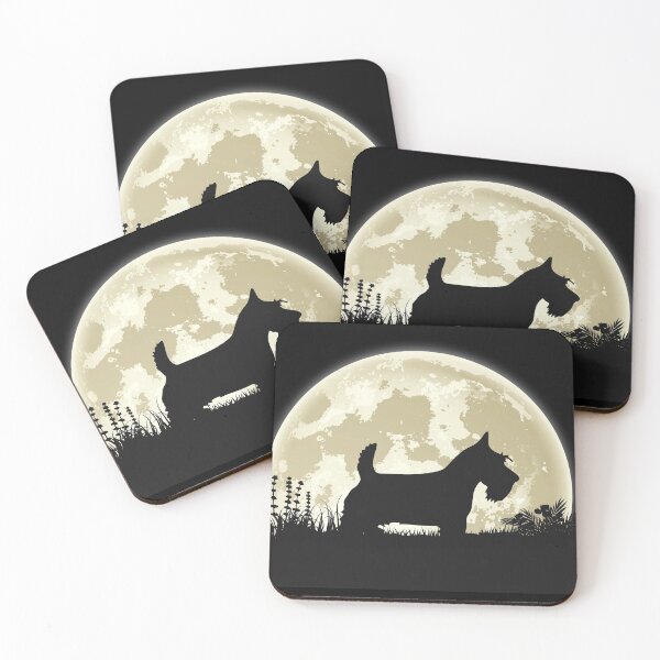 Item preview, Scottish Terrier Silhouette in Front of Moon designed and sold by mivanjanko.