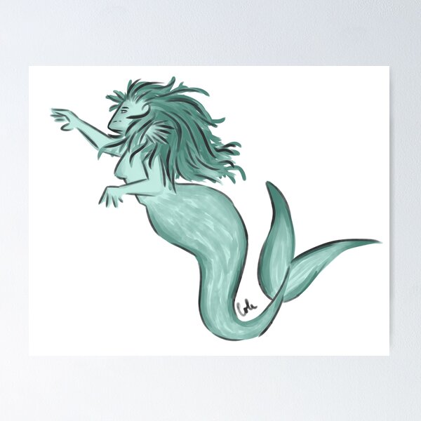 Item preview, random mermaid 1 designed and sold by ArtbyCole.