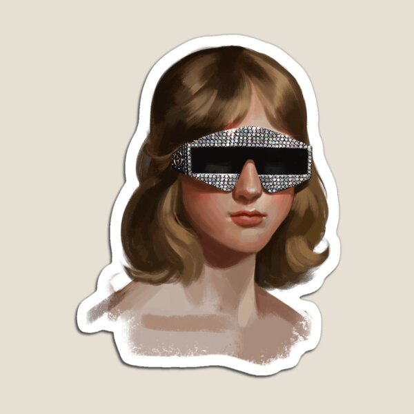 Item preview, Fashion Editorial Artwork (Bust With Glasses) designed and sold by amillama.