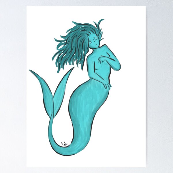 Item preview, random mermaid 2 designed and sold by ArtbyCole.
