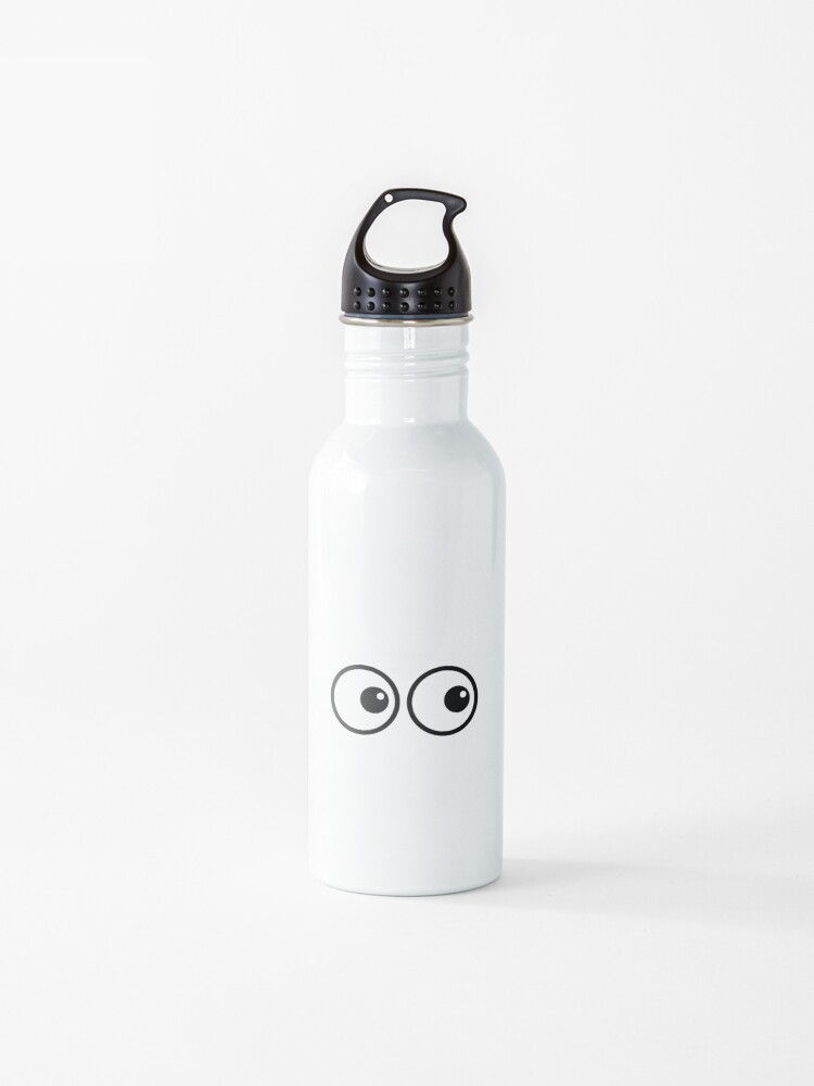 Yeux Dessin Anime Water Bottle By Airdrop Redbubble