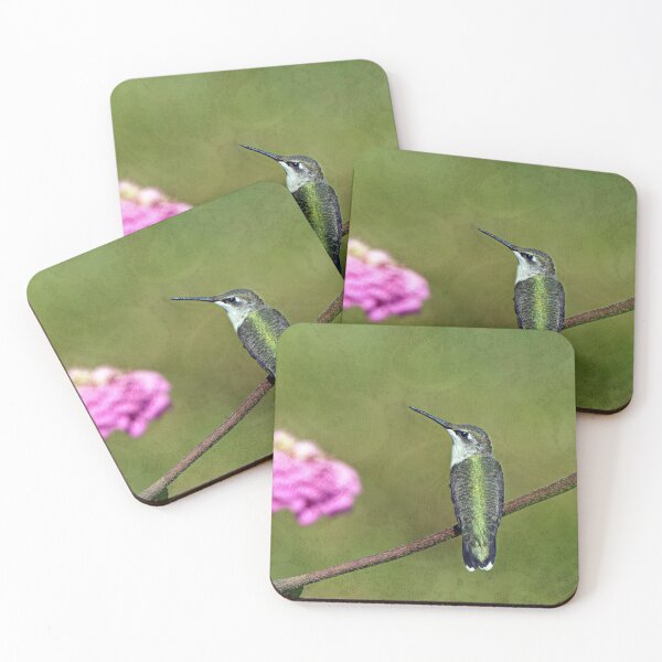 Item preview, Hummingbird and Zinnia designed and sold by Frankie Cat Photography.