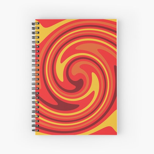 Psychedelic Pattern 70s Style Spiral Notebook