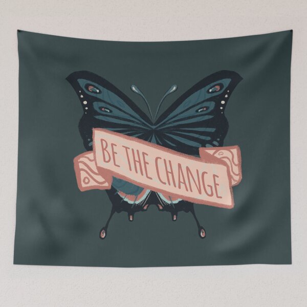 Item preview, Be The Change - Banner Quote designed and sold by Manda Lyn LaCorte.