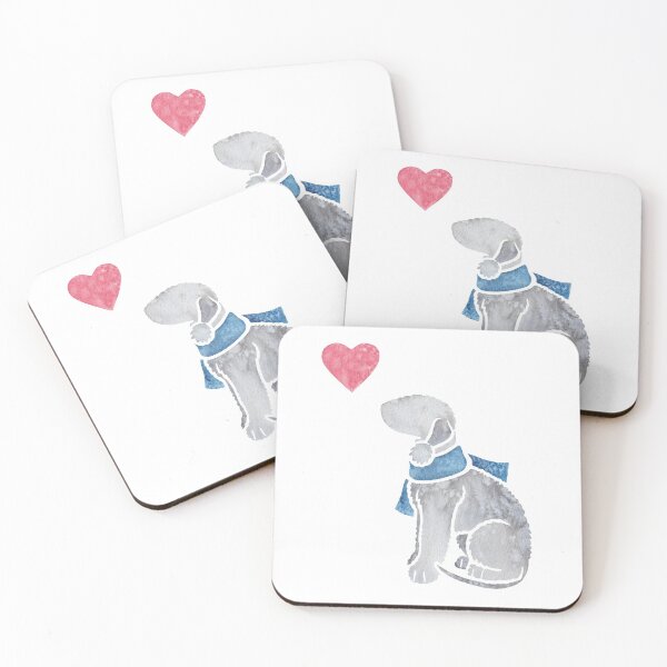 Item preview, Watercolour Bedlington Terrier (blue) designed and sold by animalartbyjess.