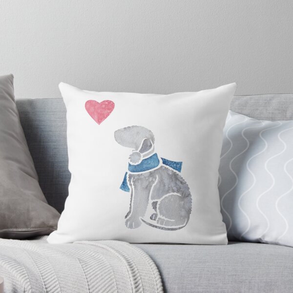 Item preview, Acuarela Bedlington Terrier (azul) designed and sold by animalartbyjess.