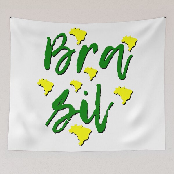 Item preview, Brasil Map Typography designed and sold by Almdrs.